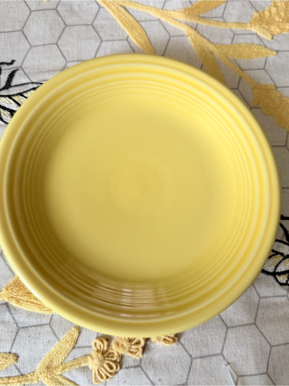Fiesta Fiestaware Sunflower Yellow 7 1/2” Dessert Plate - Excellent Condition